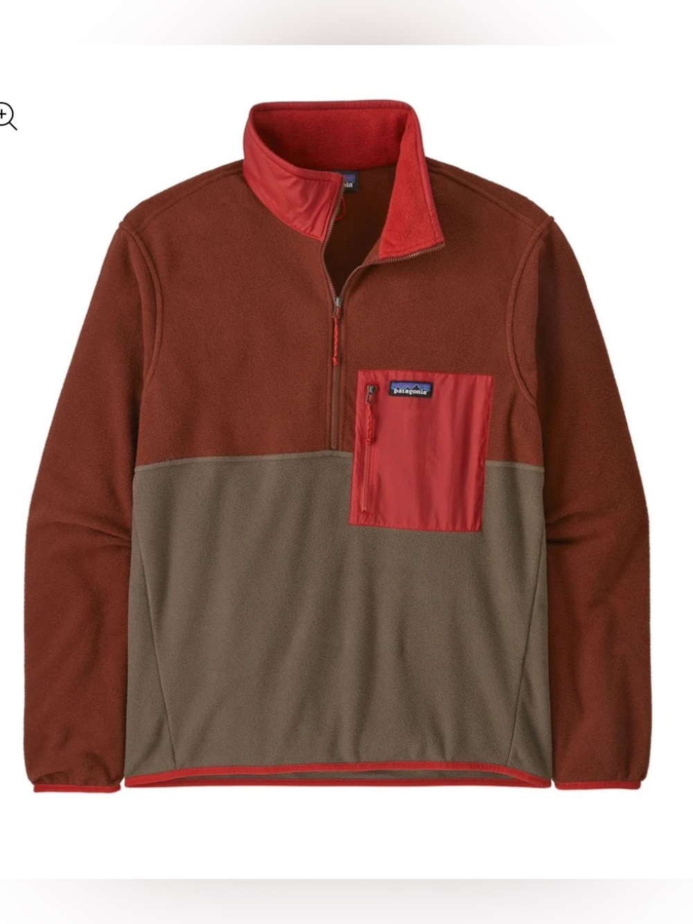 Patagonia Men M's Microdini 1/2 Zip P/O
Two-Tone Half-Zip Fleece Pullover